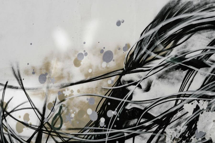 esboço do rosto da mulher